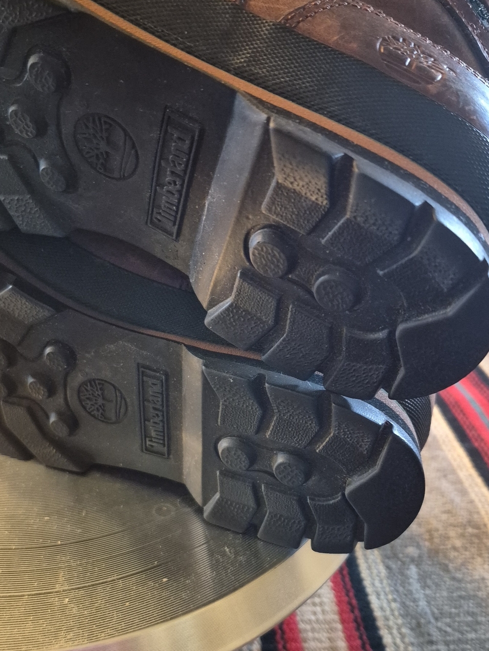 Timberland's Euro Hiker boots. Metal Hardware. Womens Sz.8M. brown Leather (#) - Picture 7 of 13